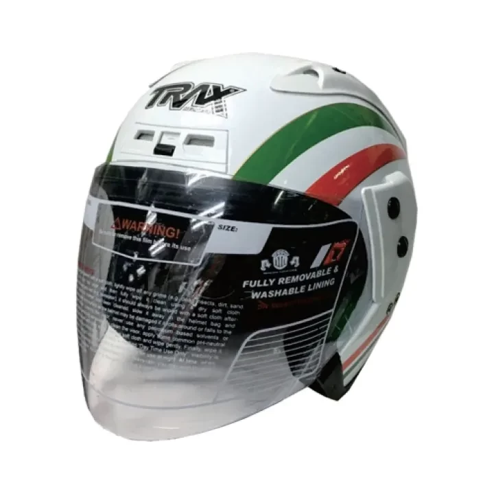 Trax TR06RR Open Face Motorcycle Helmet - PSB Approved